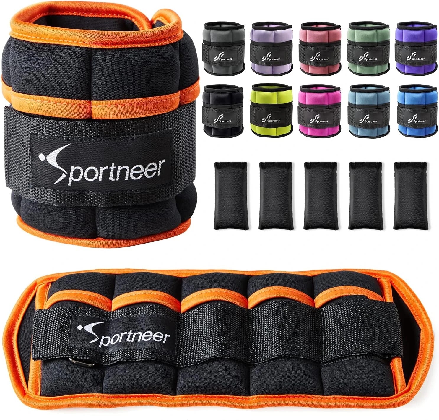 10LB Adjustable Ankle Weight Set – Weighted Leg Straps for Strength Training & Cardio Exercise