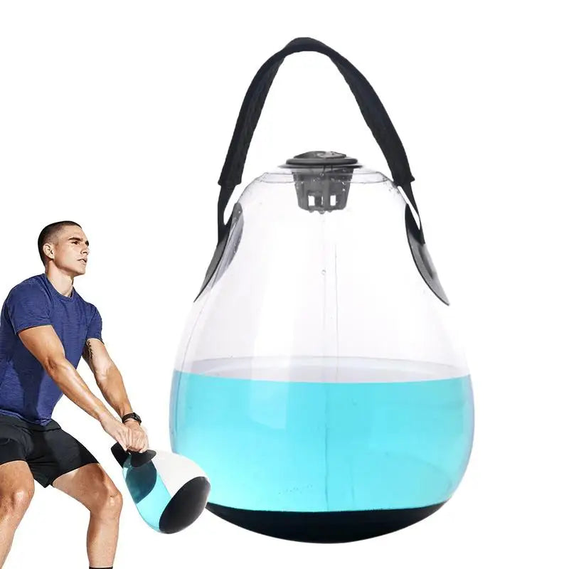 GymForce Inflatable Water Kettlebell – Portable Strength & Balance Training Equipment