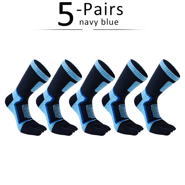 GymForce 5 Pairs Toe Socks – 5 Finger Compression Sports Socks