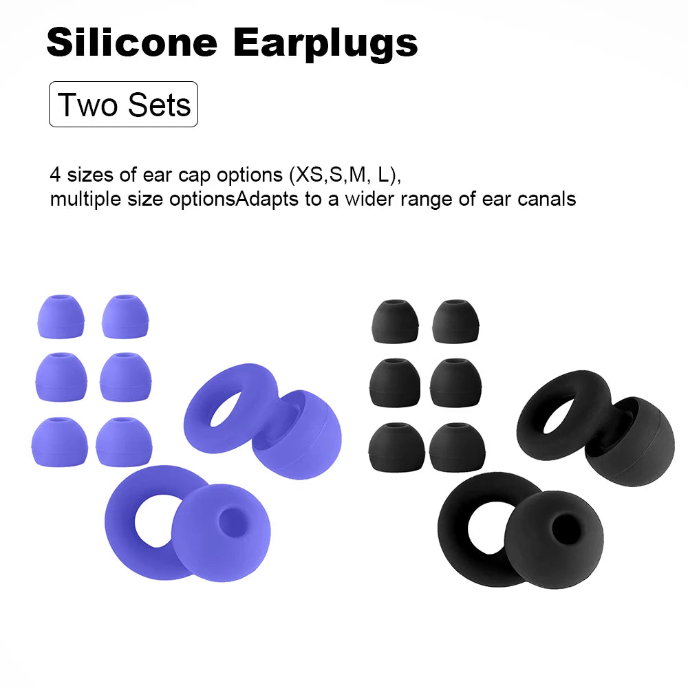 Silicone Earplugs for Swimming & Sleep – Noise Reduction & Soundproof Protection