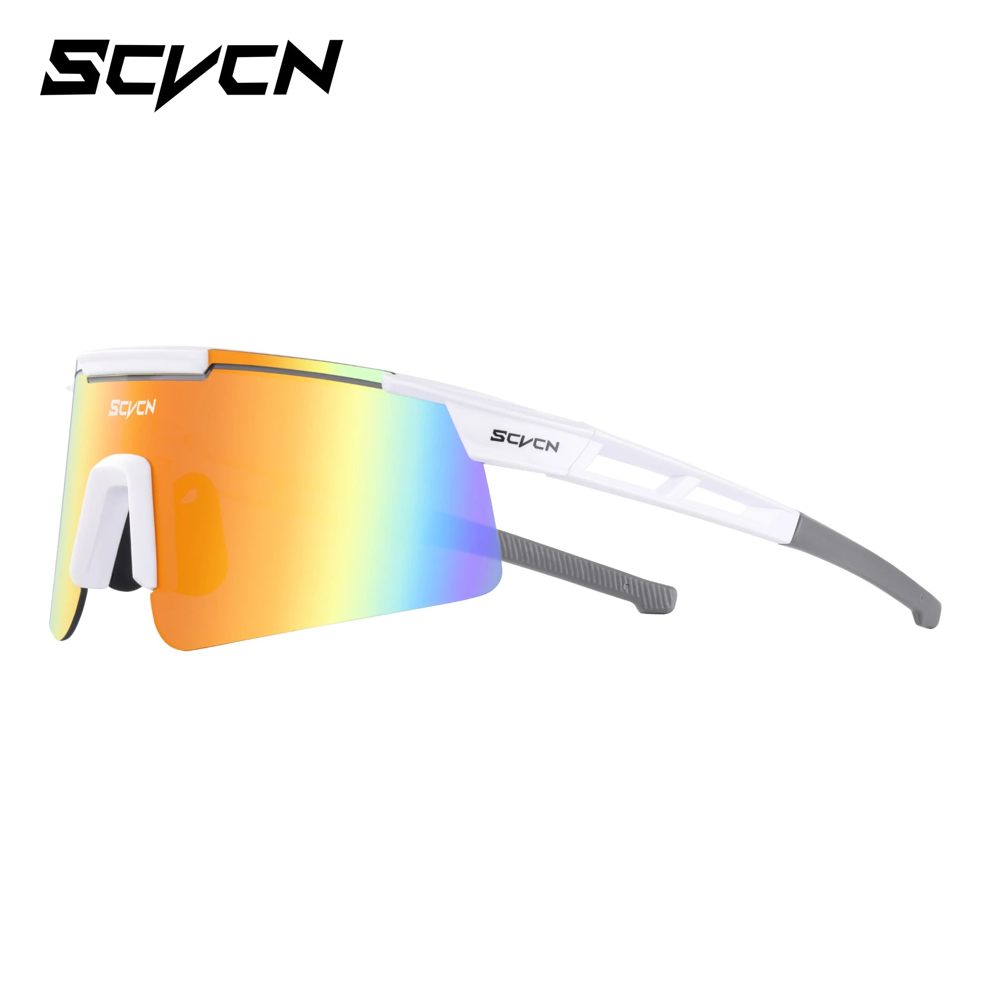Q-Bit UV400 Sports Sunglasses | All White Frame