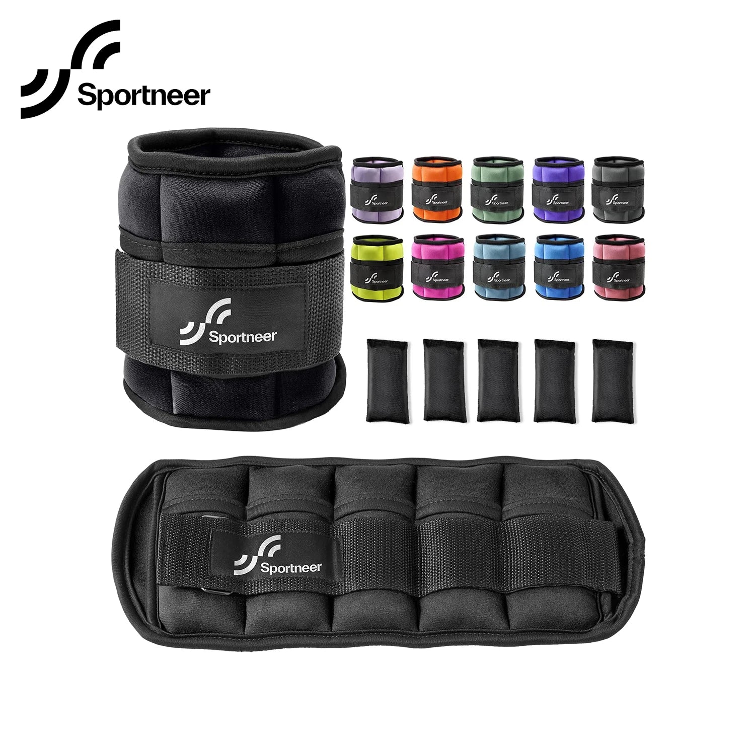 10LB Adjustable Ankle Weight Set – Weighted Leg Straps for Strength Training & Cardio Exercise
