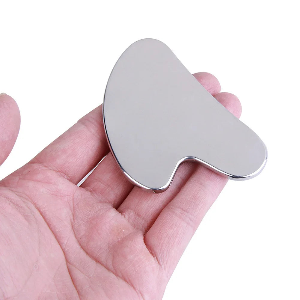 Stainless Steel Gua Sha Tool – Facial & Neck Massage Scraper