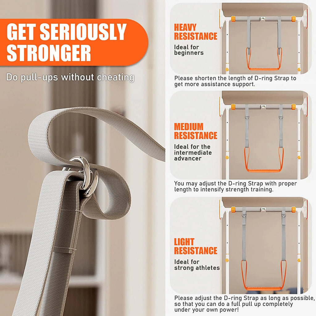 GymForce Pull Up Assistance Bands Set – Resistance Straps for Strength Training