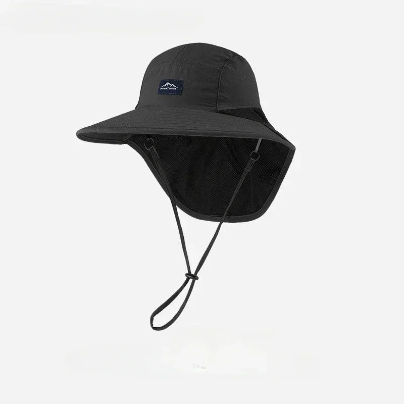 Neck Flap Fisherman Sun Hat – Outdoor UV Protection Cap