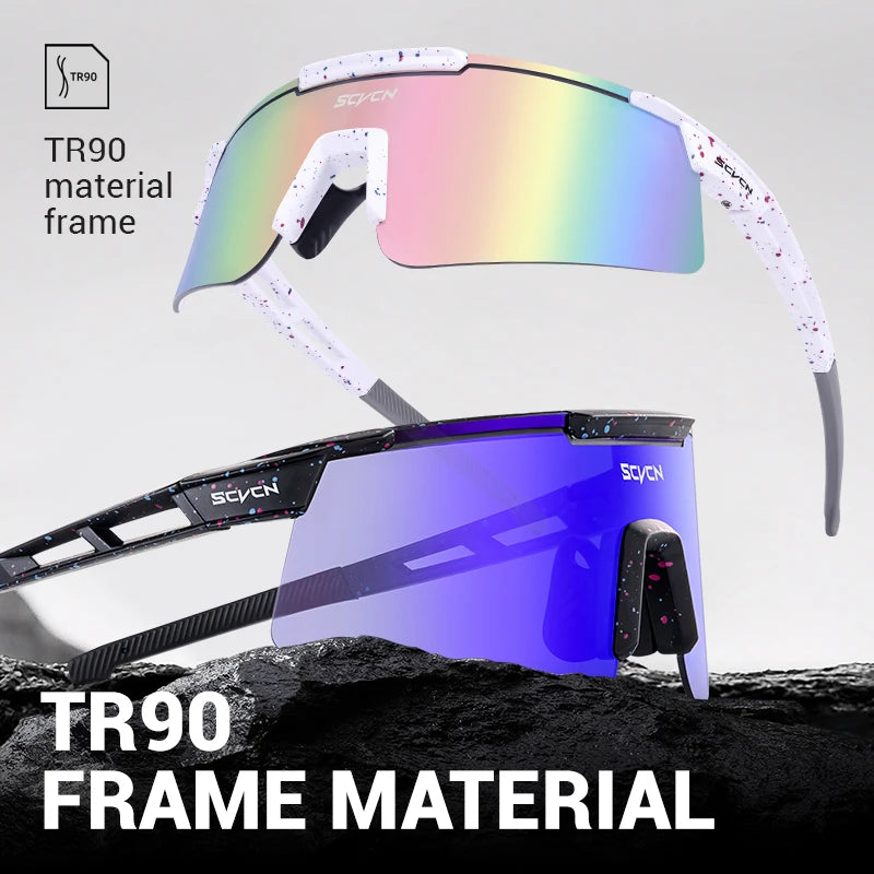 Q-Bit UV400 Sports Sunglasses | Black Dots
