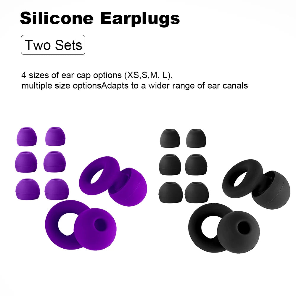 Silicone Earplugs for Swimming & Sleep – Noise Reduction & Soundproof Protection