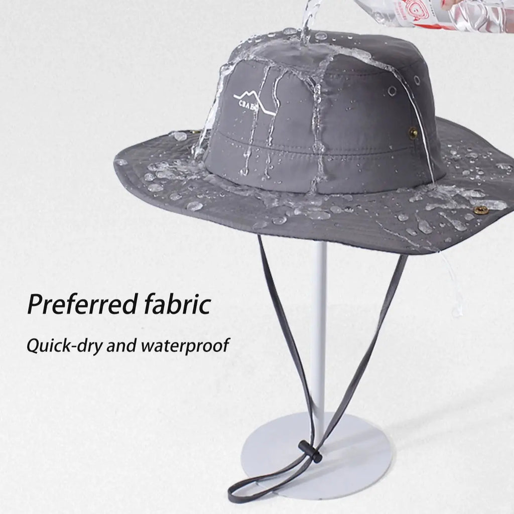 Waterproof Quick-Dry Fisherman Hat – Wide Brim Sun Protection Hat
