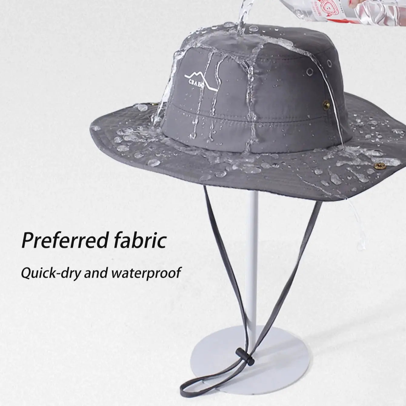Waterproof Quick-Dry Fisherman Hat – Wide Brim Sun Protection Hat