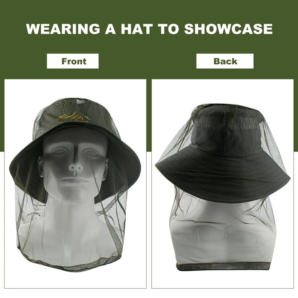 Premium Mosquito Head Net – Ultra-Fine Mesh Insect Face Protector