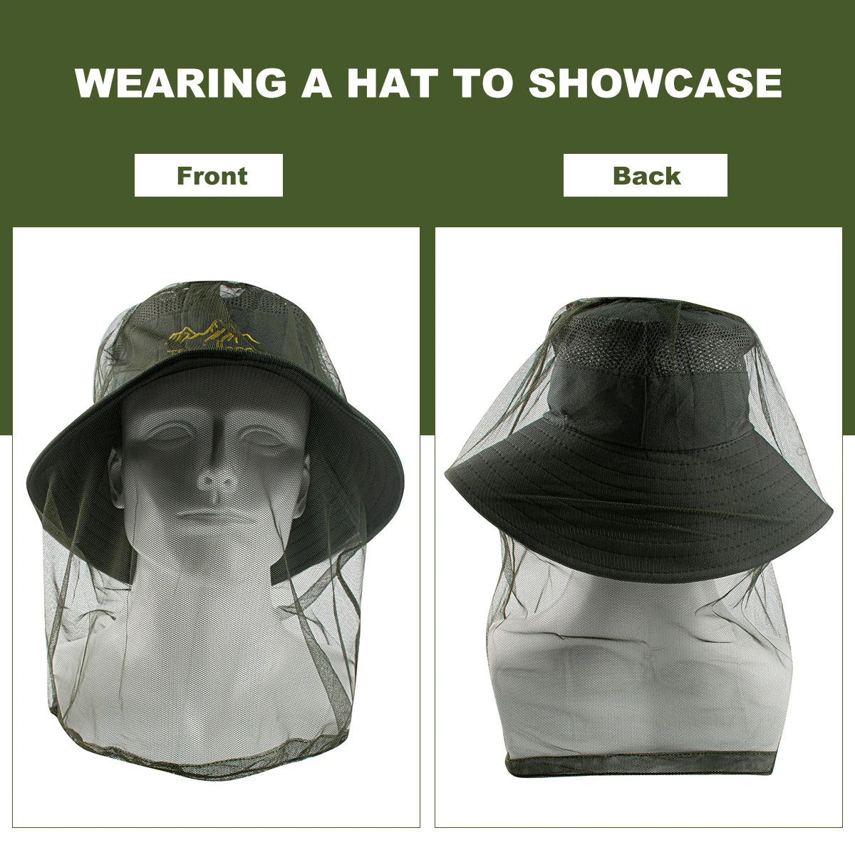 Premium Mosquito Head Net – Ultra-Fine Mesh Insect Face Protector