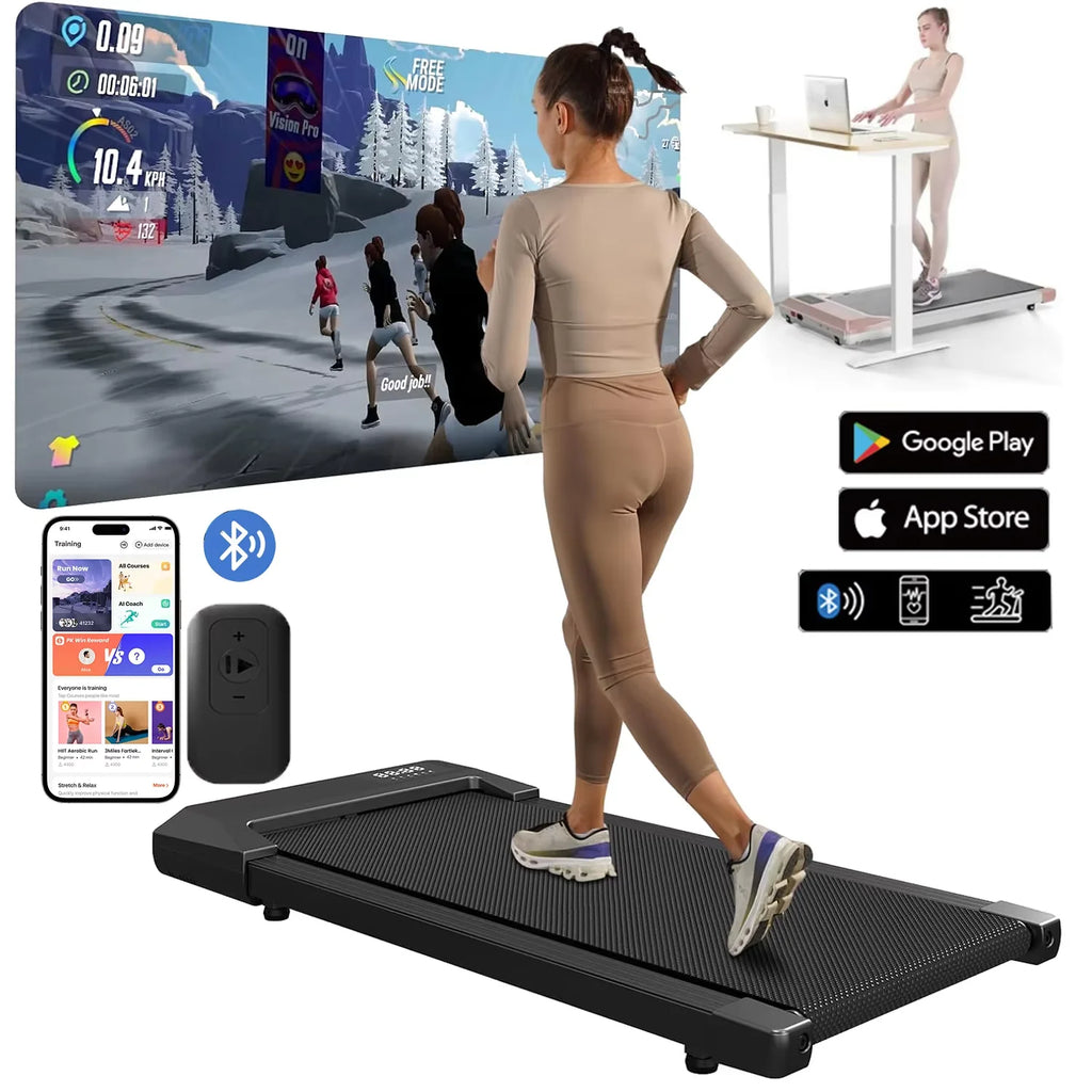 300LBS 2.5HP Folding Treadmill for Home – Walking & Running Machine with LCD Display