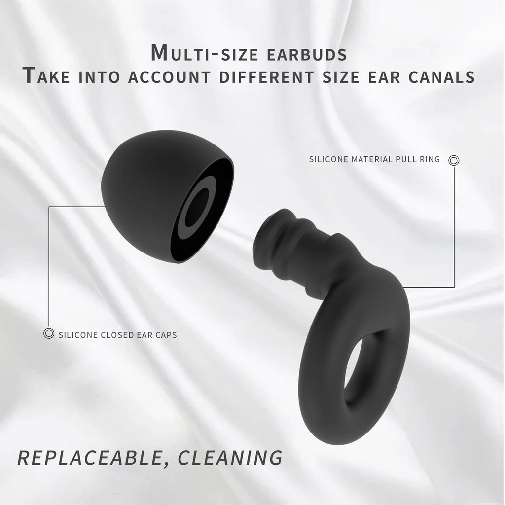 Silicone Earplugs for Swimming & Sleep – Noise Reduction & Soundproof Protection