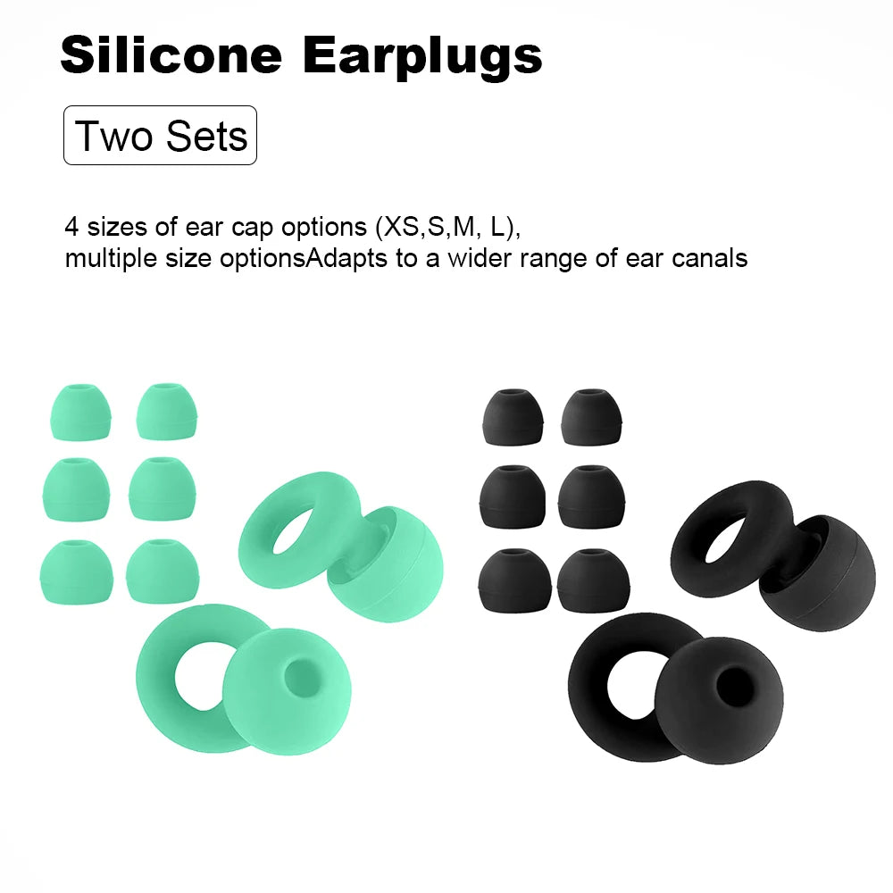 Silicone Earplugs for Swimming & Sleep – Noise Reduction & Soundproof Protection