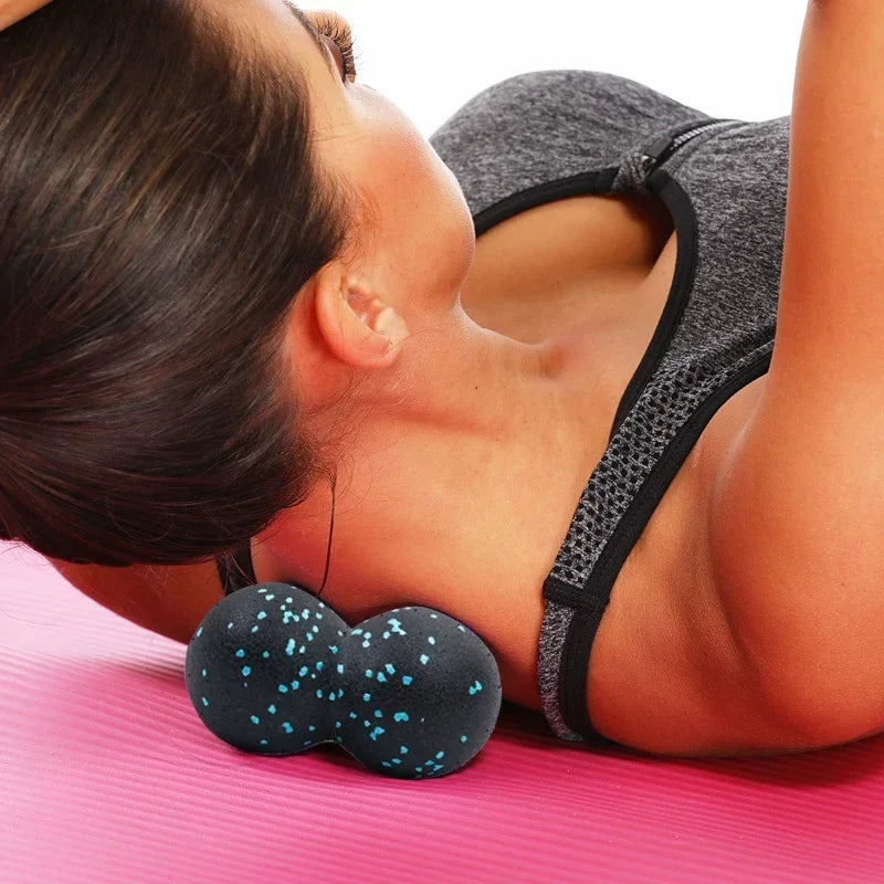 8cm Double Lacrosse Peanut Massage Ball – Muscle Relief & Myofascial Release