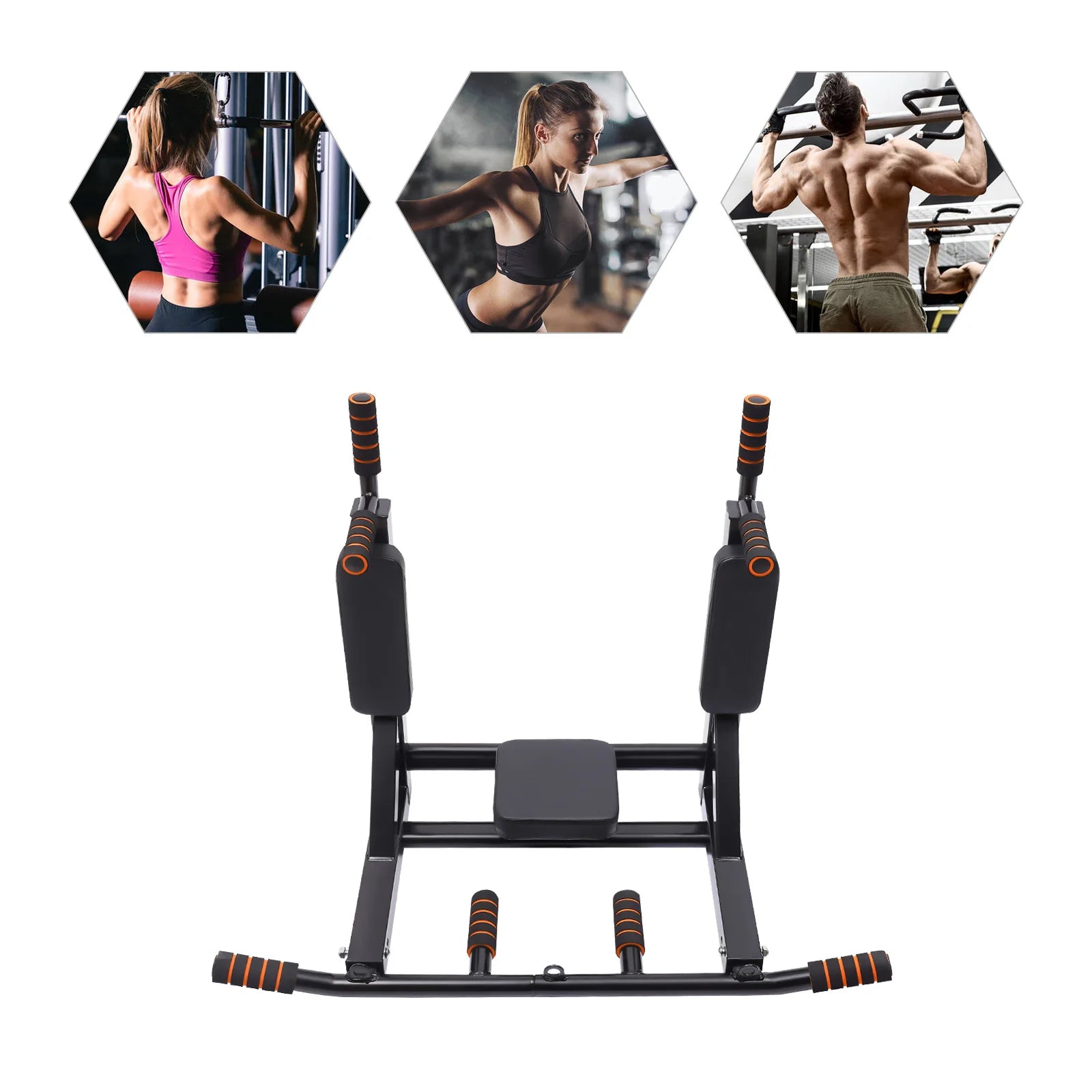 GymForce Wall Mounted Pull Up Bar – 440 LBS Capacity for Home Gym Workout