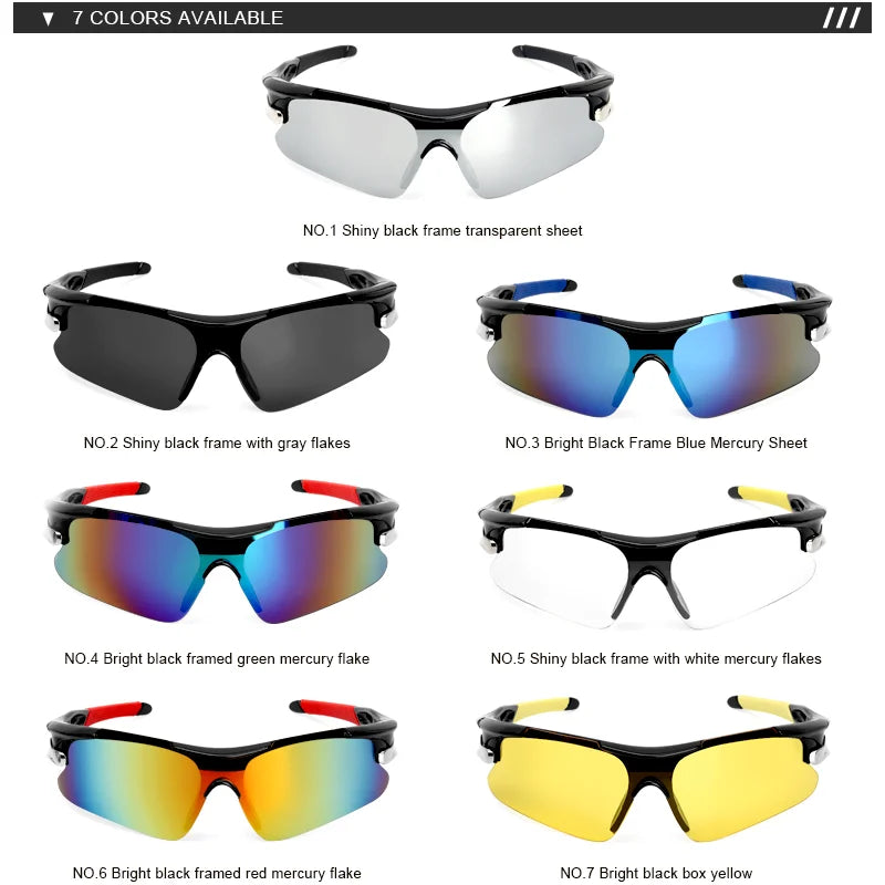 Unisex Outdoor Sports Sunglasses with UV Protection