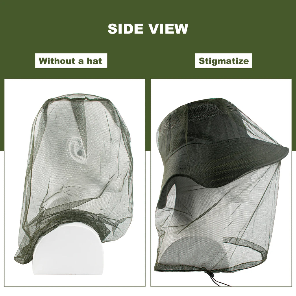 Premium Mosquito Head Net – Ultra-Fine Mesh Insect Face Protector