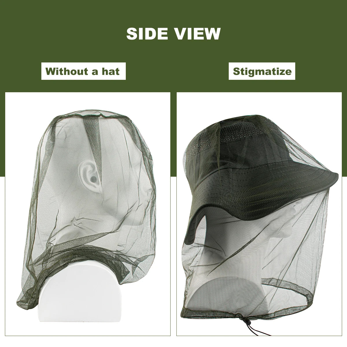 Premium Mosquito Head Net – Ultra-Fine Mesh Insect Face Protector