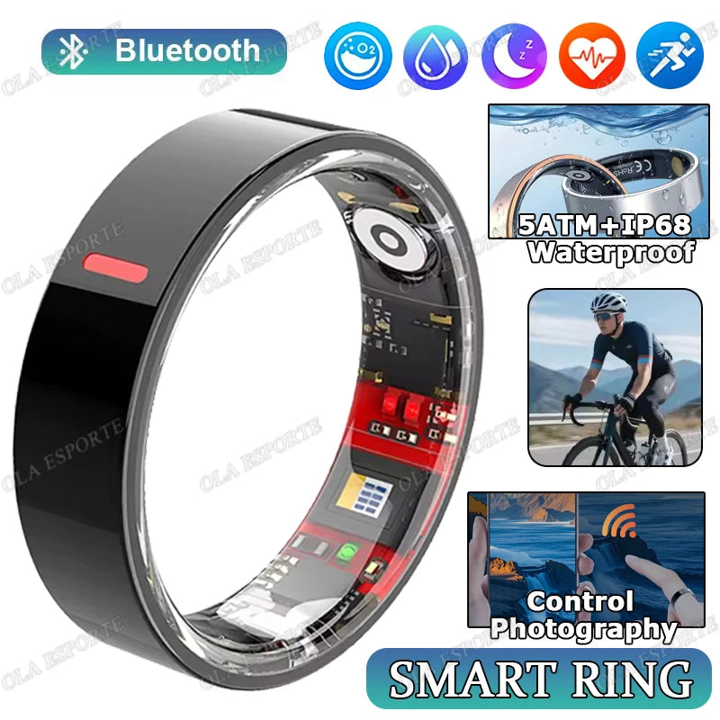 GymForce Waterproof Smart Ring – Health Monitoring, Sleep & Fitness Tracker