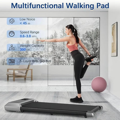 300LBS 2.5HP Folding Treadmill for Home – Walking & Running Machine with LCD Display