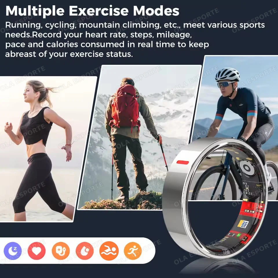 GymForce Waterproof Smart Ring – Health Monitoring, Sleep & Fitness Tracker