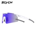 Q-Bit UV400 Sports Sunglasses | White Frame Blue Glasses