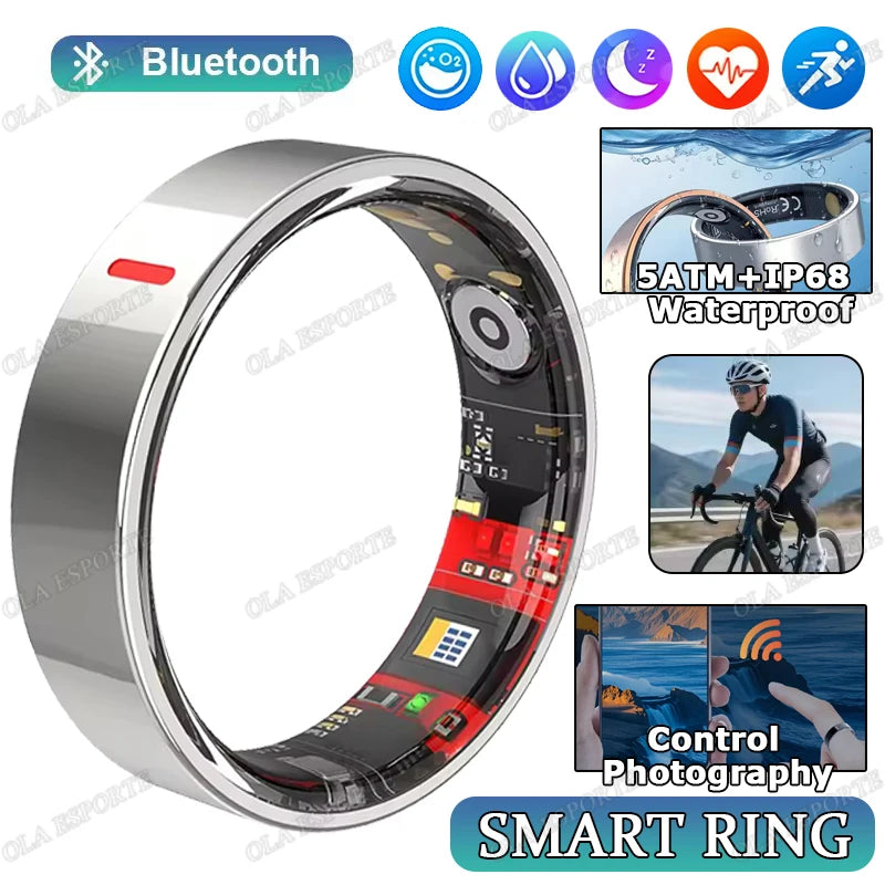 GymForce Waterproof Smart Ring – Health Monitoring, Sleep & Fitness Tracker