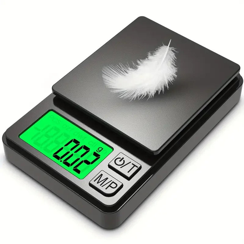 Precision Pocket Scale 1000g x 0.1g – Digital Gram Scale with Backlit LCD