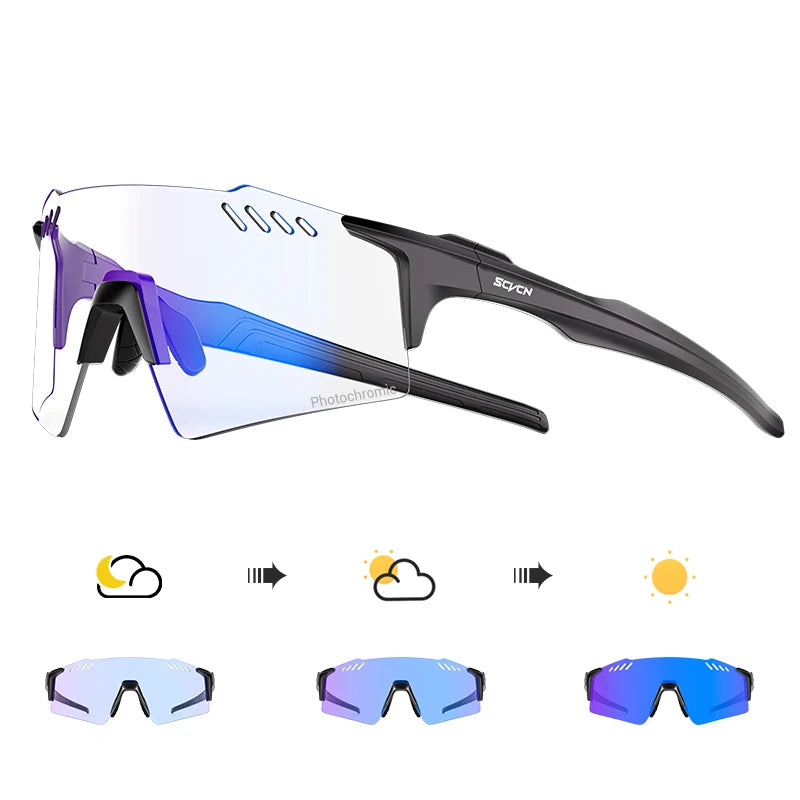 Zephyr AirGlow Photochromic Cycling Sunglasses PI-07