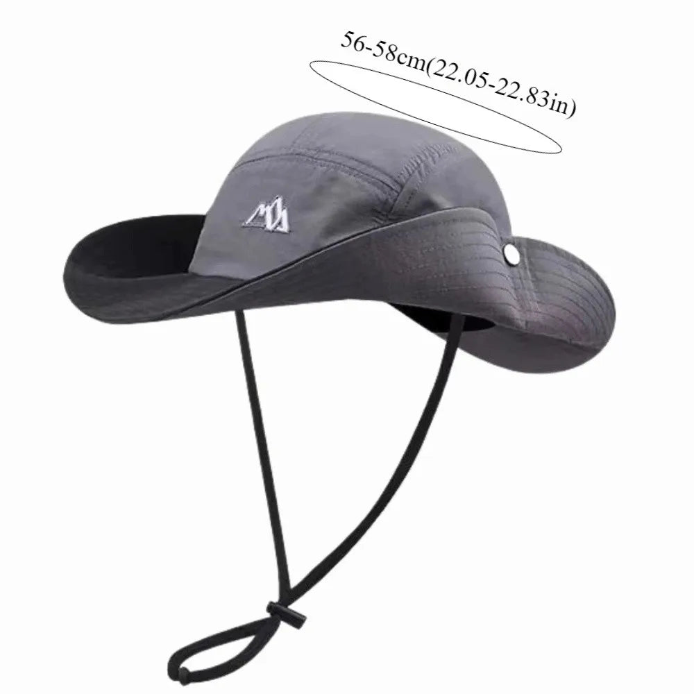 UPF50+ UV Protection Bucket Hat – Breathable Quick-Dry Hiking & Camping Hat