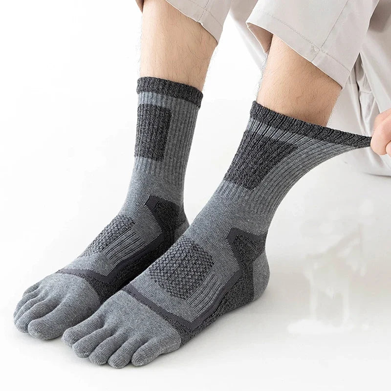 GymForce 5 Pairs Toe Socks – 5 Finger Compression Sports Socks