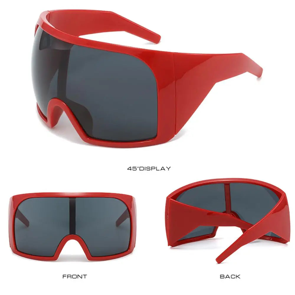 Oversized Punk One-Piece Sunglasses