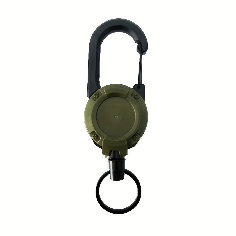 Heavy Duty Retractable Keychain with Carabiner Clip