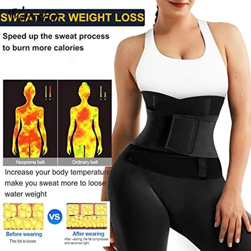 GymForce Women Waist Belt Sauna Sweat Abdomen Trimmer