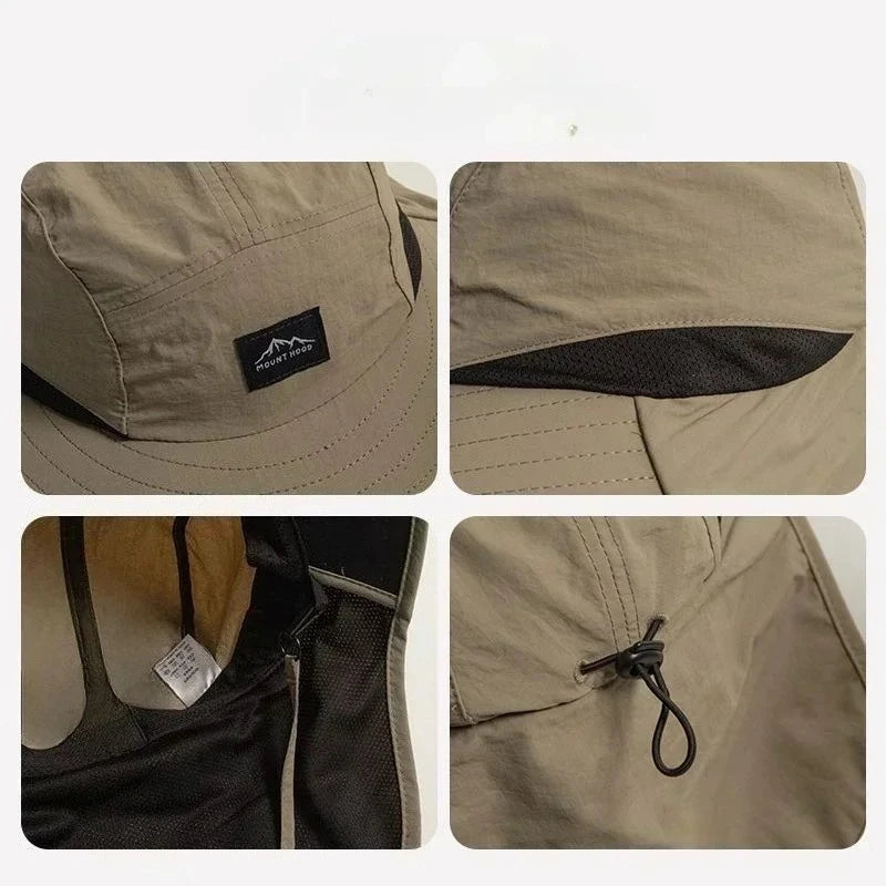 Neck Flap Fisherman Sun Hat – Outdoor UV Protection Cap