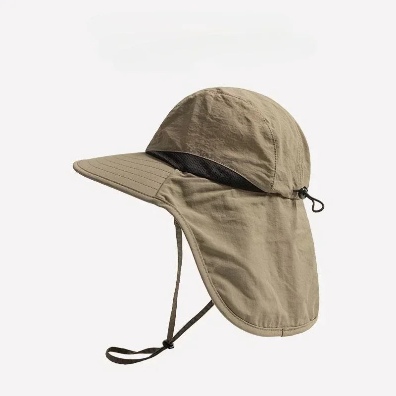 Neck Flap Fisherman Sun Hat – Outdoor UV Protection Cap