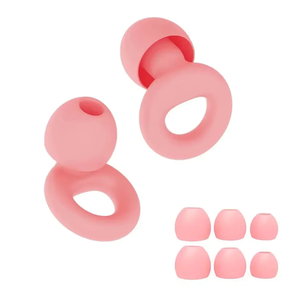 Silicone Earplugs for Swimming & Sleep – Noise Reduction & Soundproof Protection
