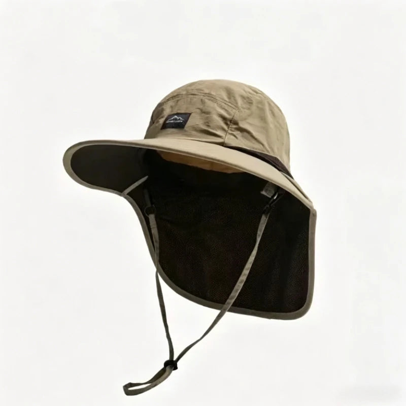 Neck Flap Fisherman Sun Hat – Outdoor UV Protection Cap