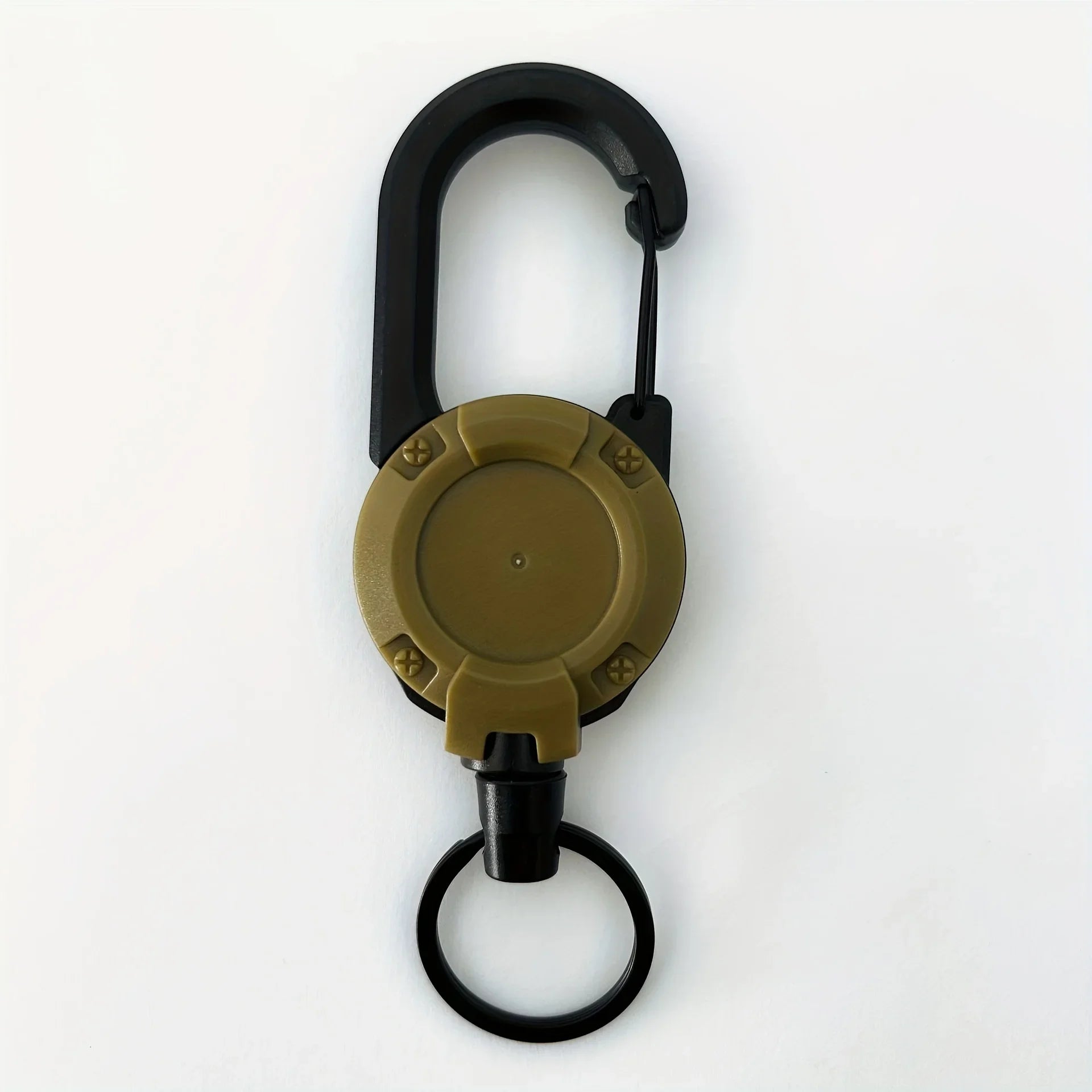 Heavy Duty Retractable Keychain with Carabiner Clip