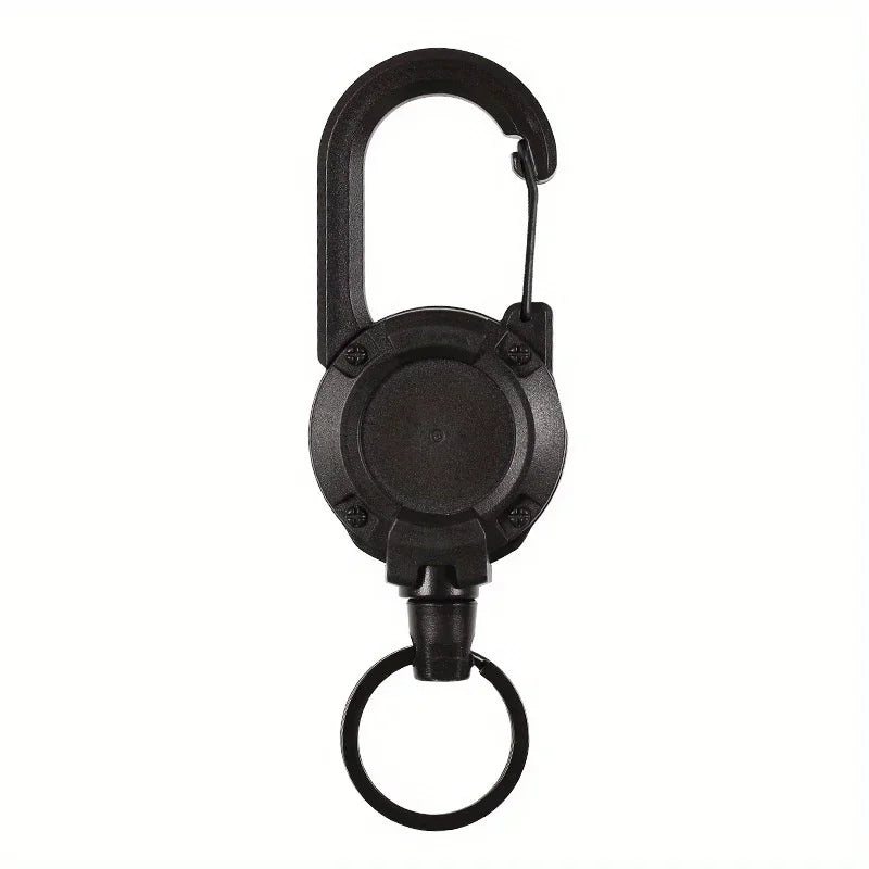 Heavy Duty Retractable Keychain with Carabiner Clip