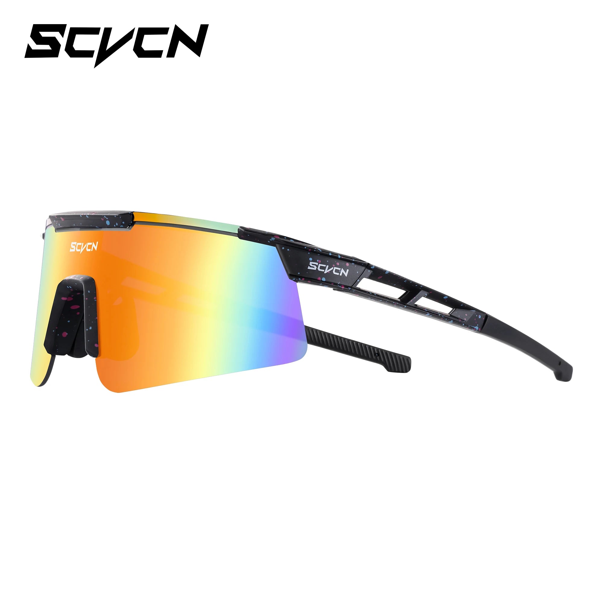 Q-Bit UV400 Sports Sunglasses | Black Dots Frame