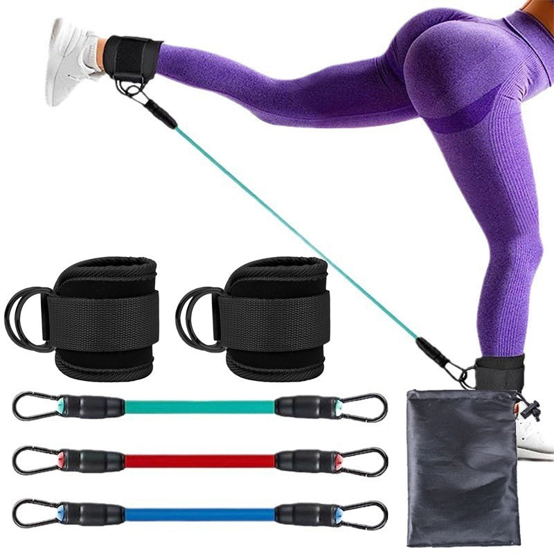GymForce Ankle Strap Resistance Bands Hip Leg Strength Pull Rope Fitness Elastic Training Home Yoga Pilate Crossfit Workout Gym Equipment